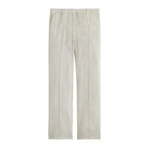 J. Crew Collection Cream Striped Women’s 18 Italian Seersucker Fabric Pants